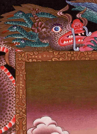 Manjushree Thangka Painting | Traditional Tibetan Art | Wall Decors