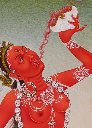 Mother Vajrayogini Thangka | Traditional Buddhist Dakini Painting