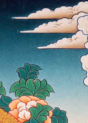 Meditation Medicine Buddha | Original Hand-Painted Healing Thangka