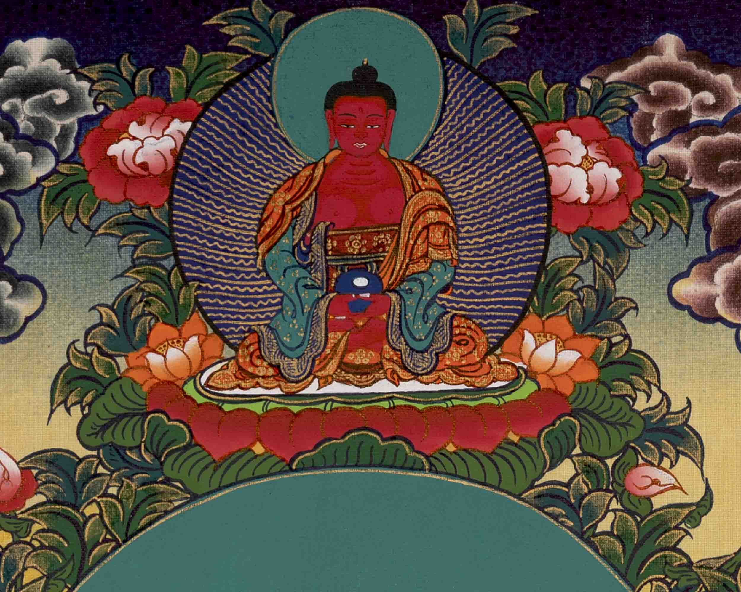 White Tara Thangka | Handpainted Female Bodhisattva | Wall Decors