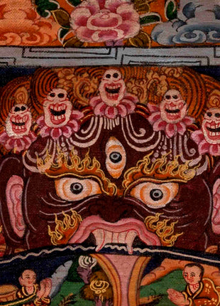 Original Bhavachakra Thangka | Traditional Handpainted Art | Wall Decors