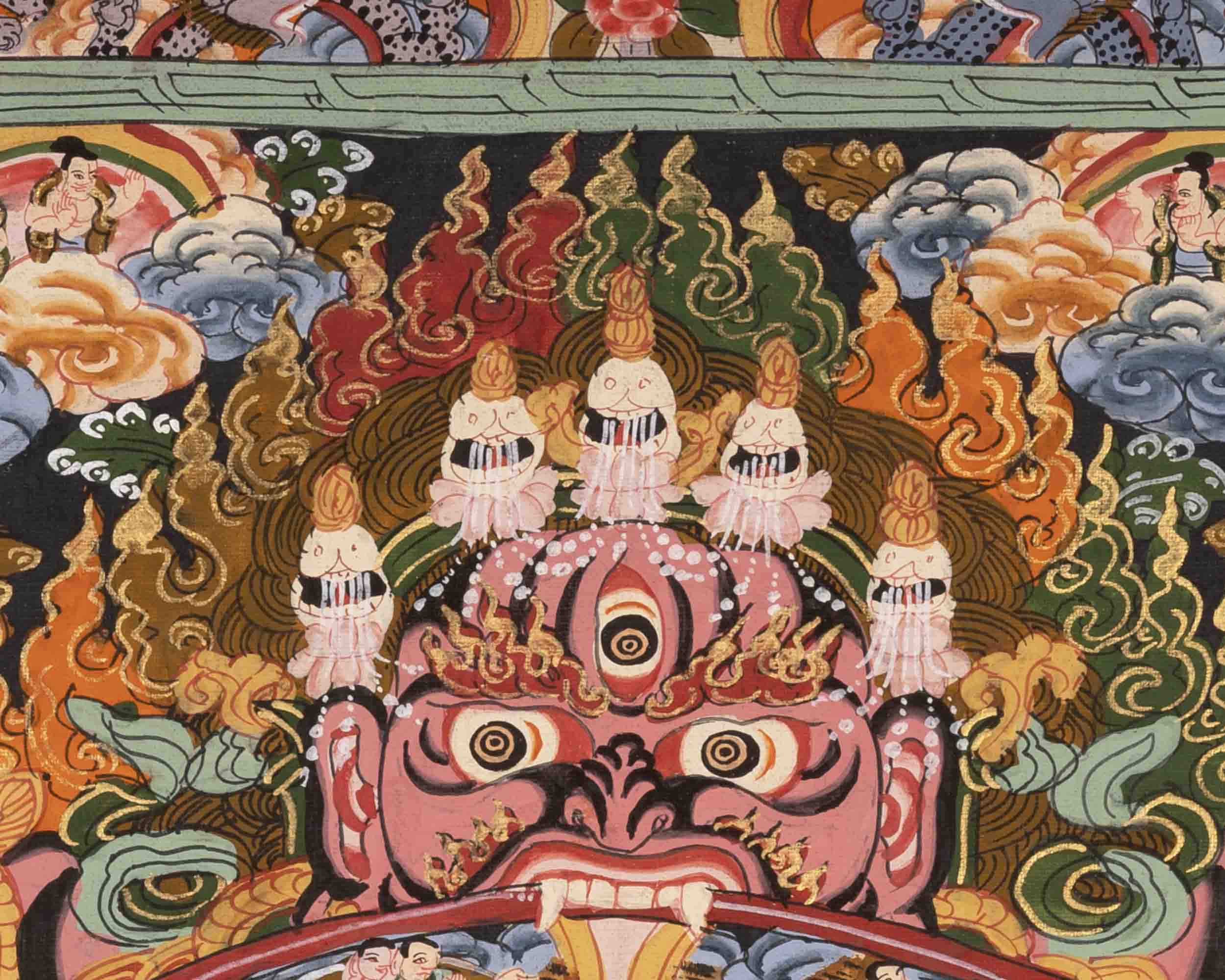Bhavachakra Thangka | Traditional Tibetan Art | Wall Decors
