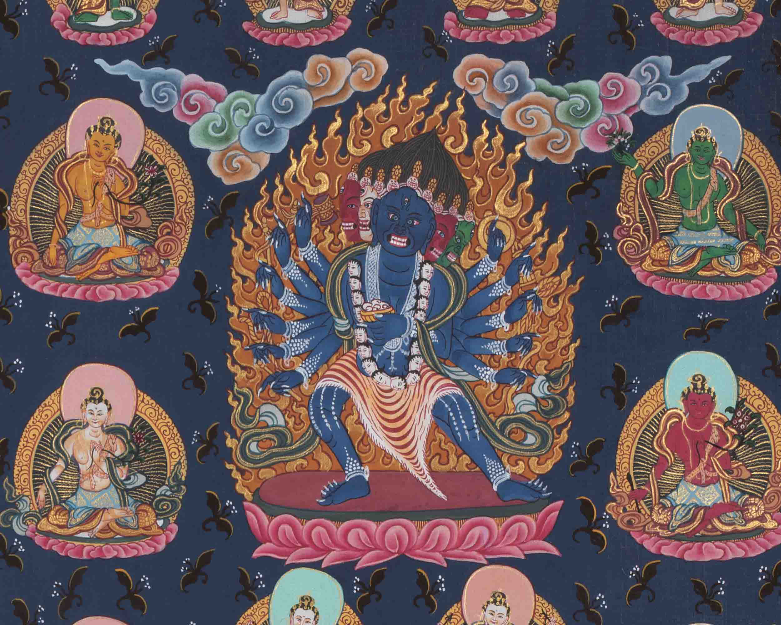 108 Chengrezig Thangka | Traditional Tibetan Art | Wall Decors