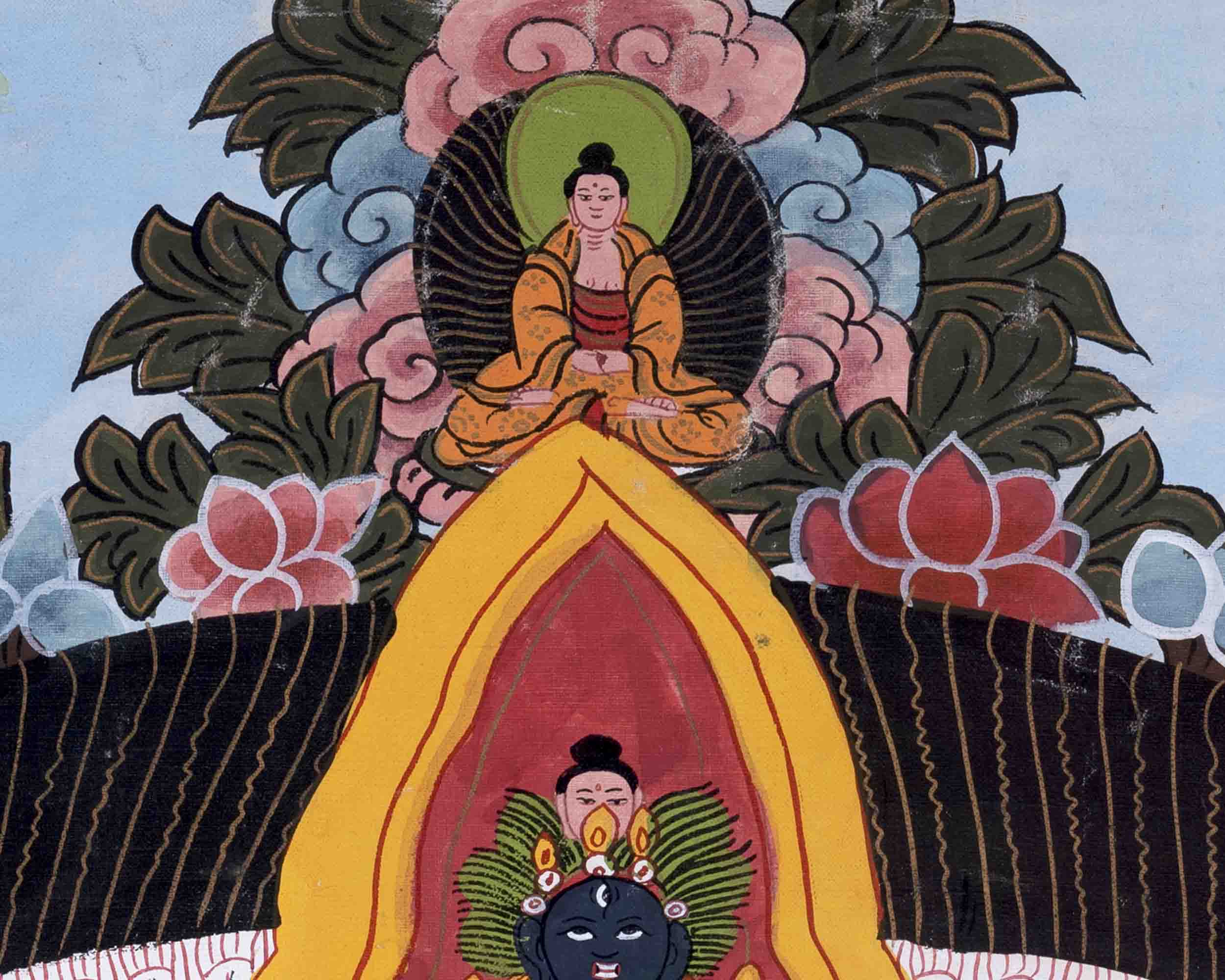 1000 Armed Avalokiteshvara | Traditional Tibetan Thangka | Wall Decors