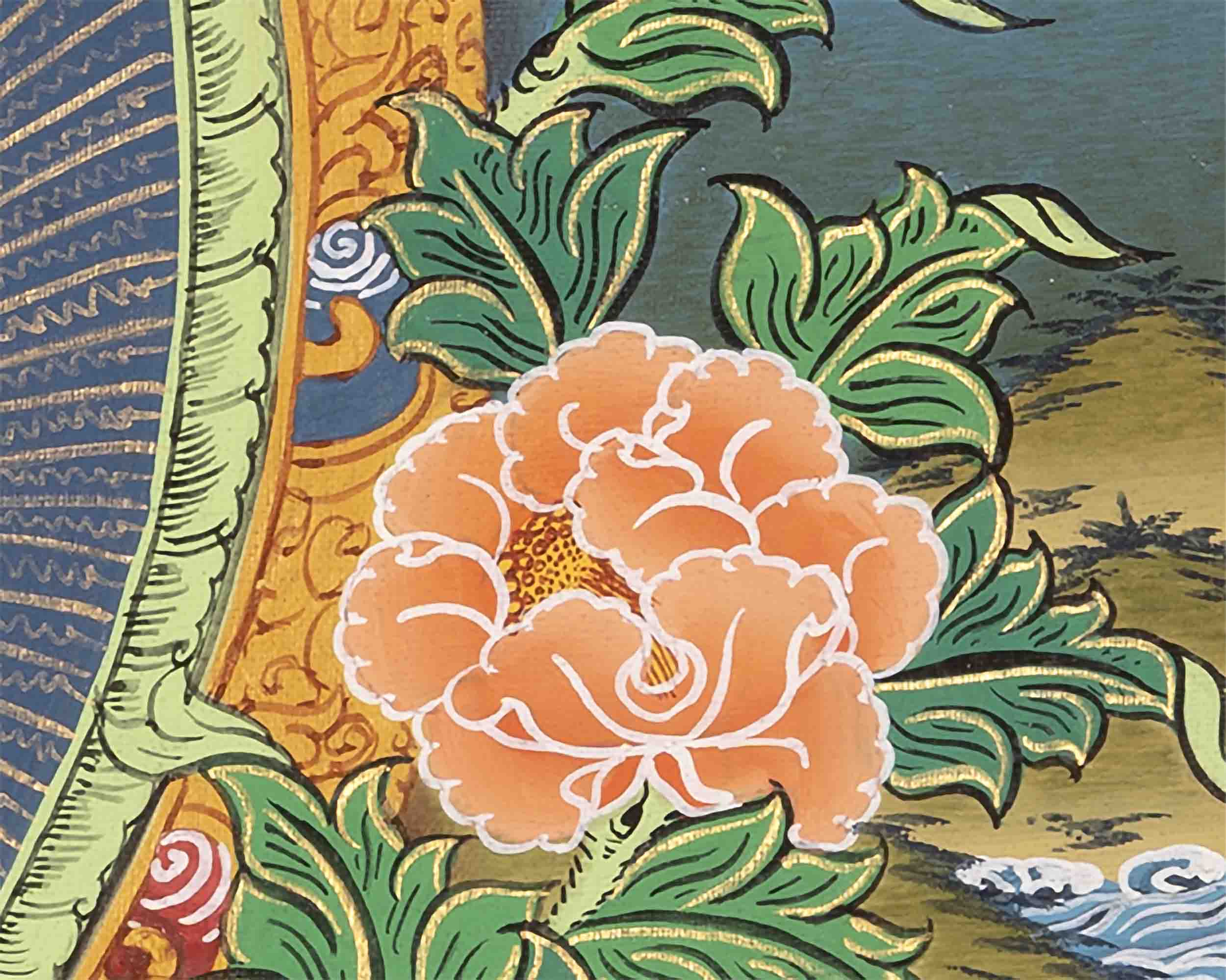 Shakyamuni Buddha Thangka | Buddhist Traditional Paint | Wall Decors