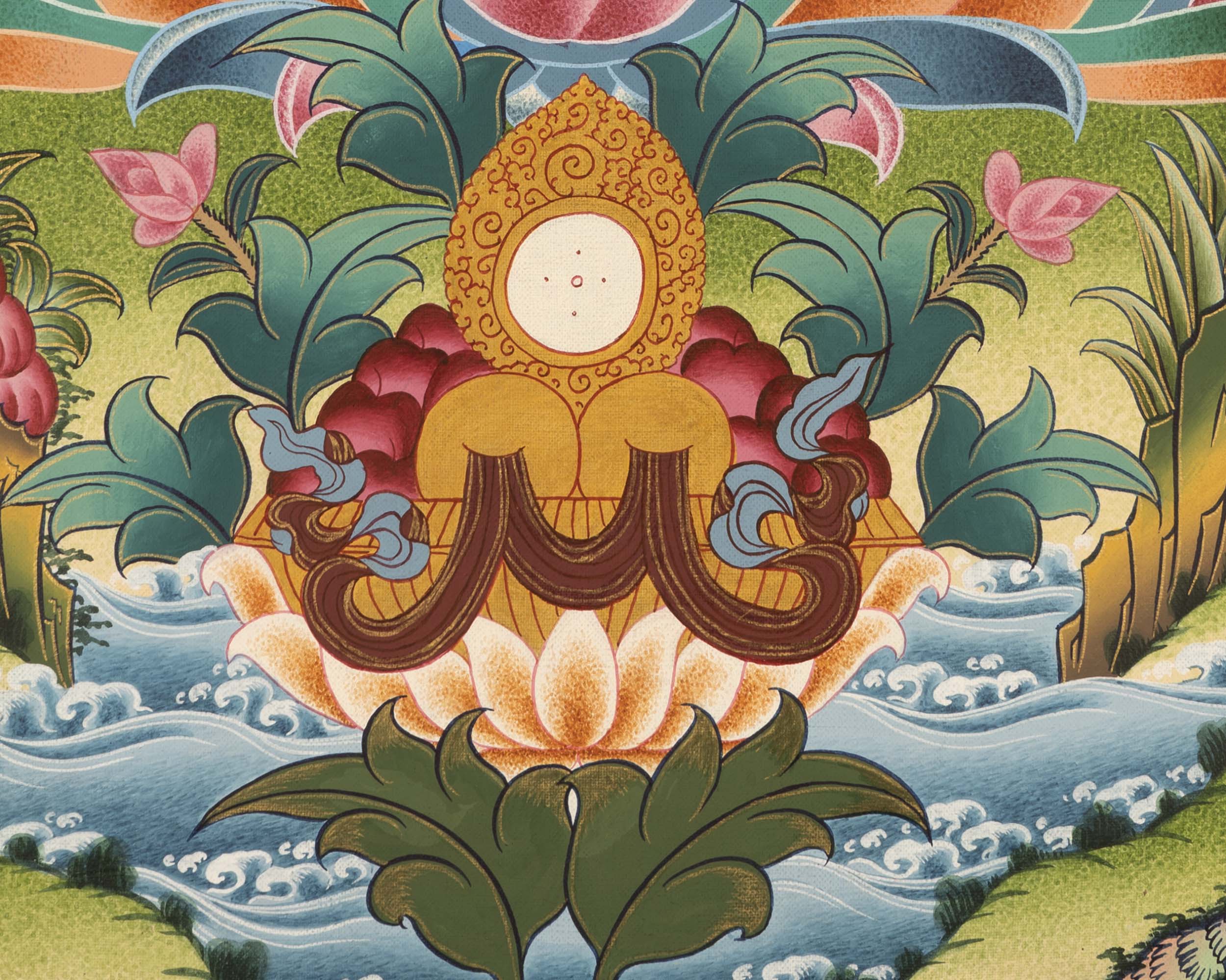 Traditional Shakyamuni Buddha |  Buddhist Thangka Painting