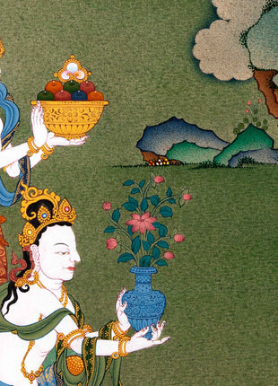 White Tara Thangka For Your Meditation Practice | Himalayan Buddhist Art