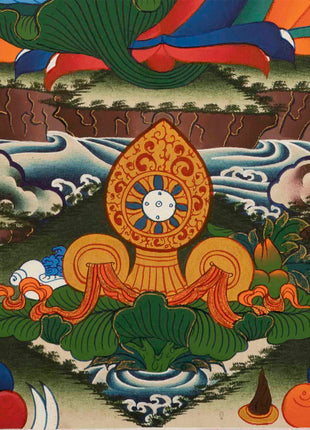Buddhist Green Tara Thangka | Handpainted Artworks | Wall Decors