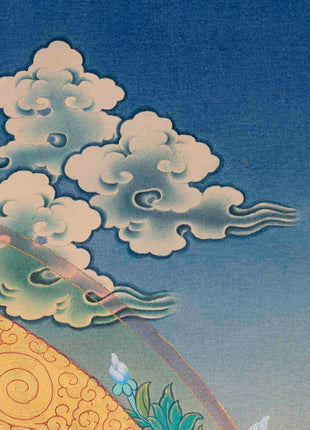 Religious Amitabha Buddha Thangka | Buddhist Art