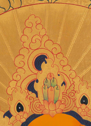 Dzambala Thangka Painting | Traditional Himalayan Art