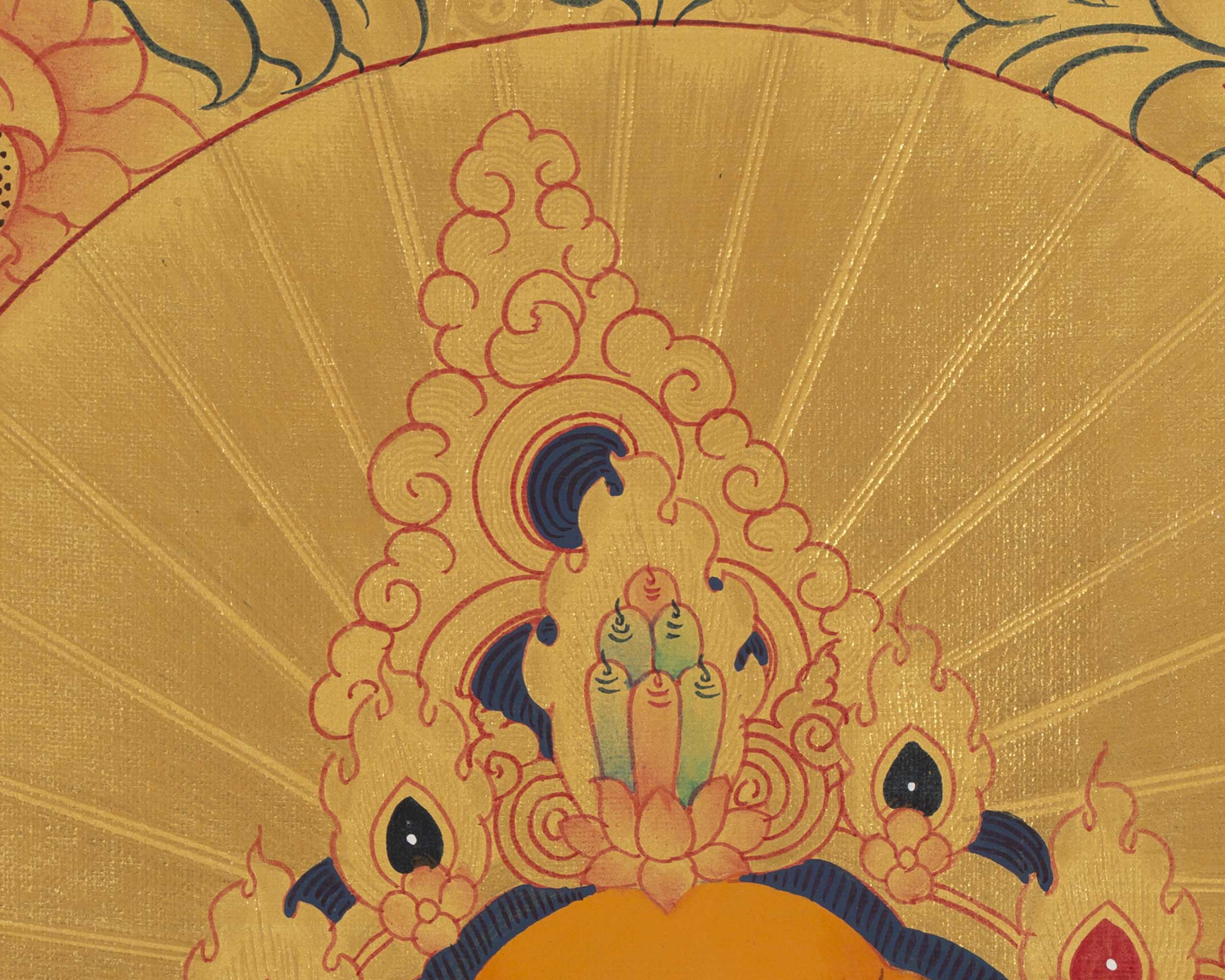 Dzambala Thangka Painting | Traditional Himalayan Art