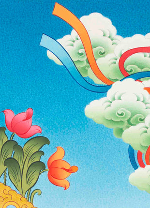 Shakyamuni Buddha Thangka | Religious Buddhist Paint | Wall Decors
