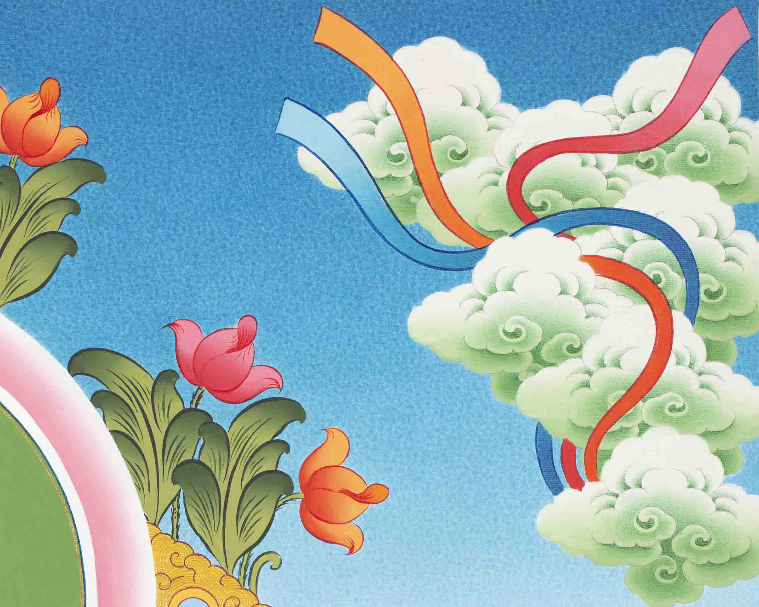 Shakyamuni Buddha Thangka | Religious Buddhist Paint | Wall Decors