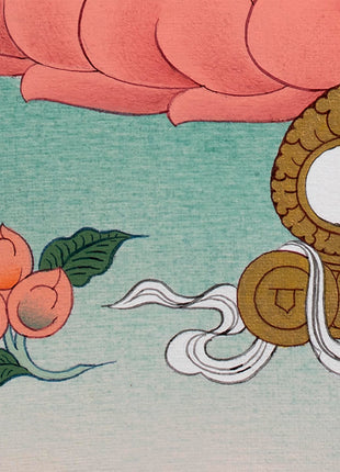 Namtoshe Thangka | Jambala Vasundhara | Tibetan Buddhist Wealth Deities
