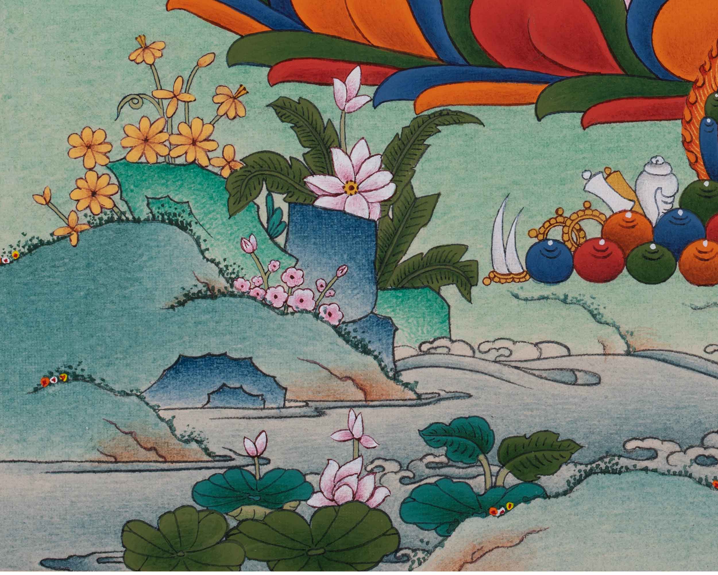 Traditional Himalayan Thangka Namgyalma Mantra Practice | Tibetan Dakini Of Longevity
