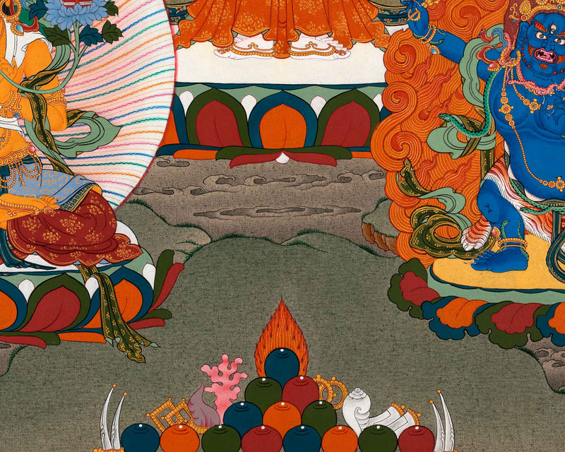 1000 Armed Chenrezig Thangka | Traditional Tibetan Bodhisattva Art