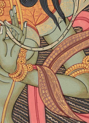Green Tara Thangka Painting | Buddhist Gifts | Wall Decors