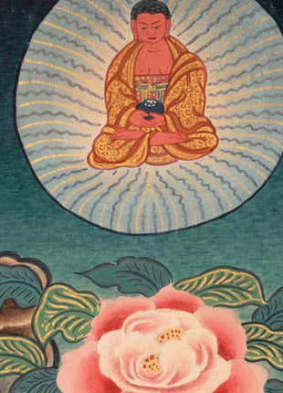 White Tara Thangka Painting | Religious Tibetan Art | Wall Decors