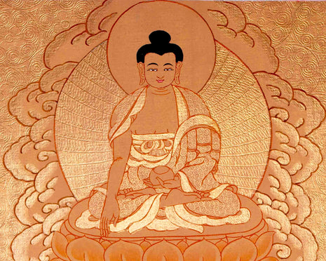 Tibetan White Tara Thangka | Wall Hanging Meditation and Yoga Art