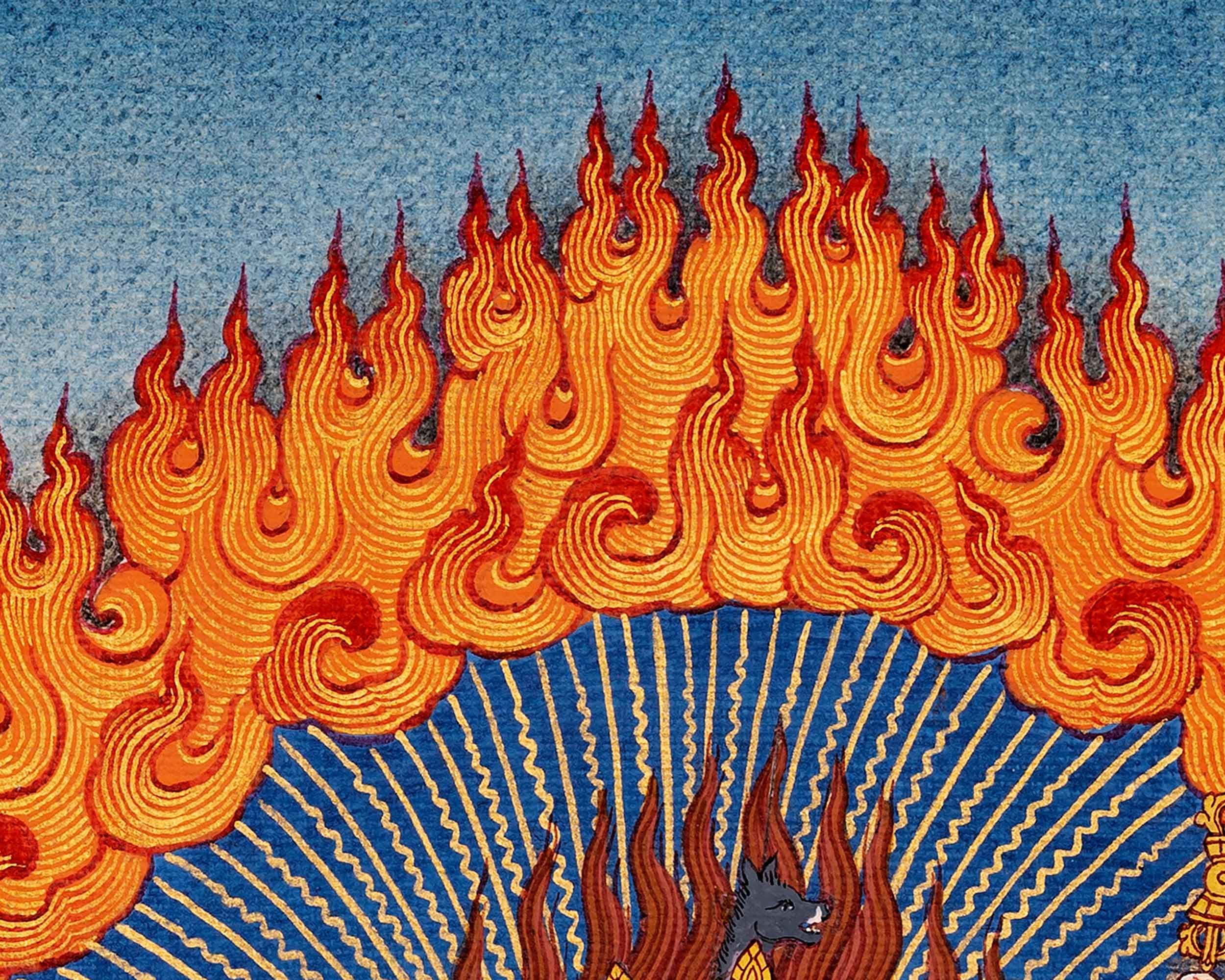 Vajravarahi Thangka Painting | Hand Painted Traditional Dakini Art