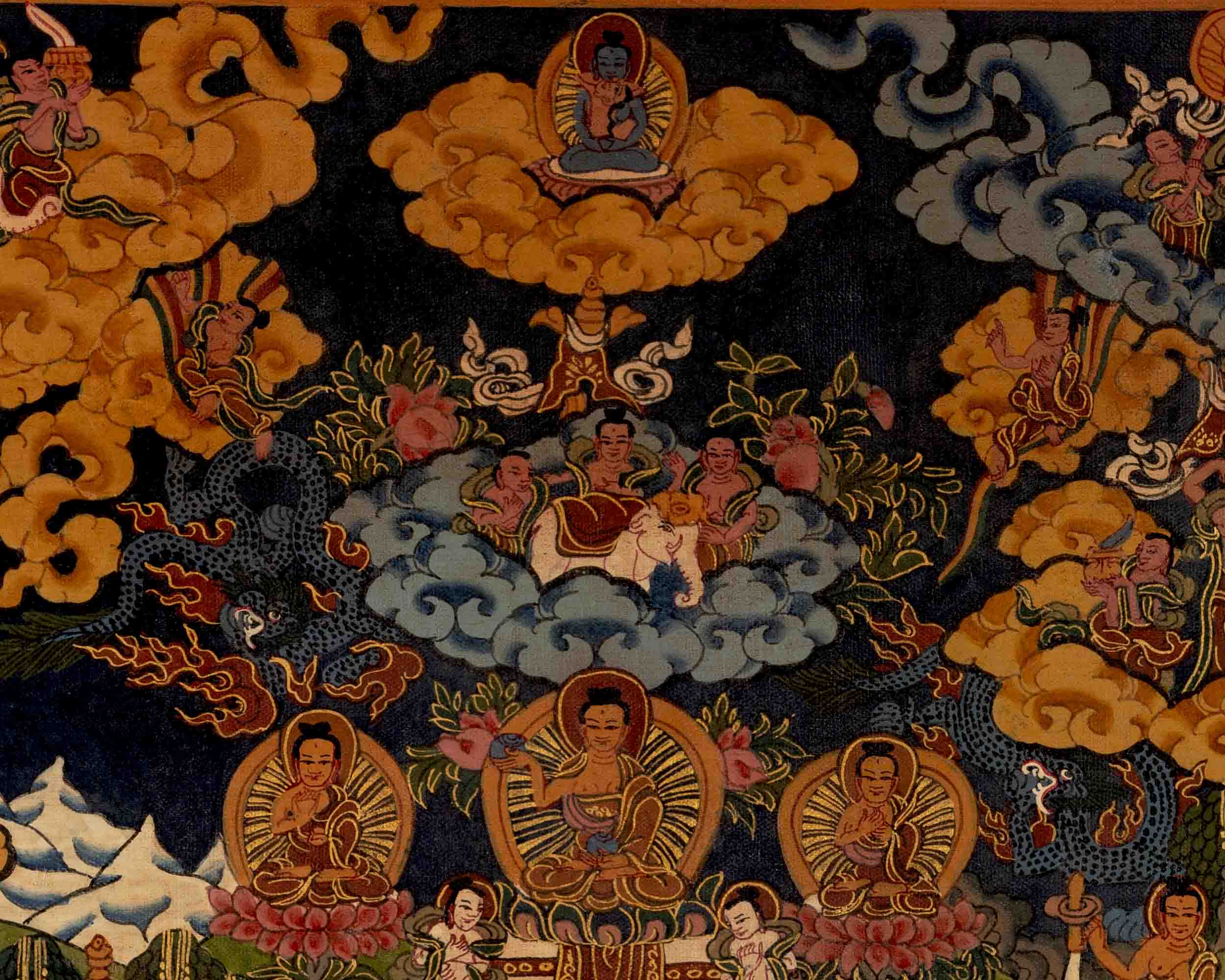 Buddha Life Story | Traditional Tibetan Thangka | Wall Decors