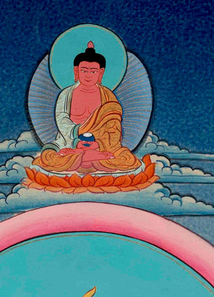 White Tara Thangka Painting | Religious Buddhist Art | Wall Decors