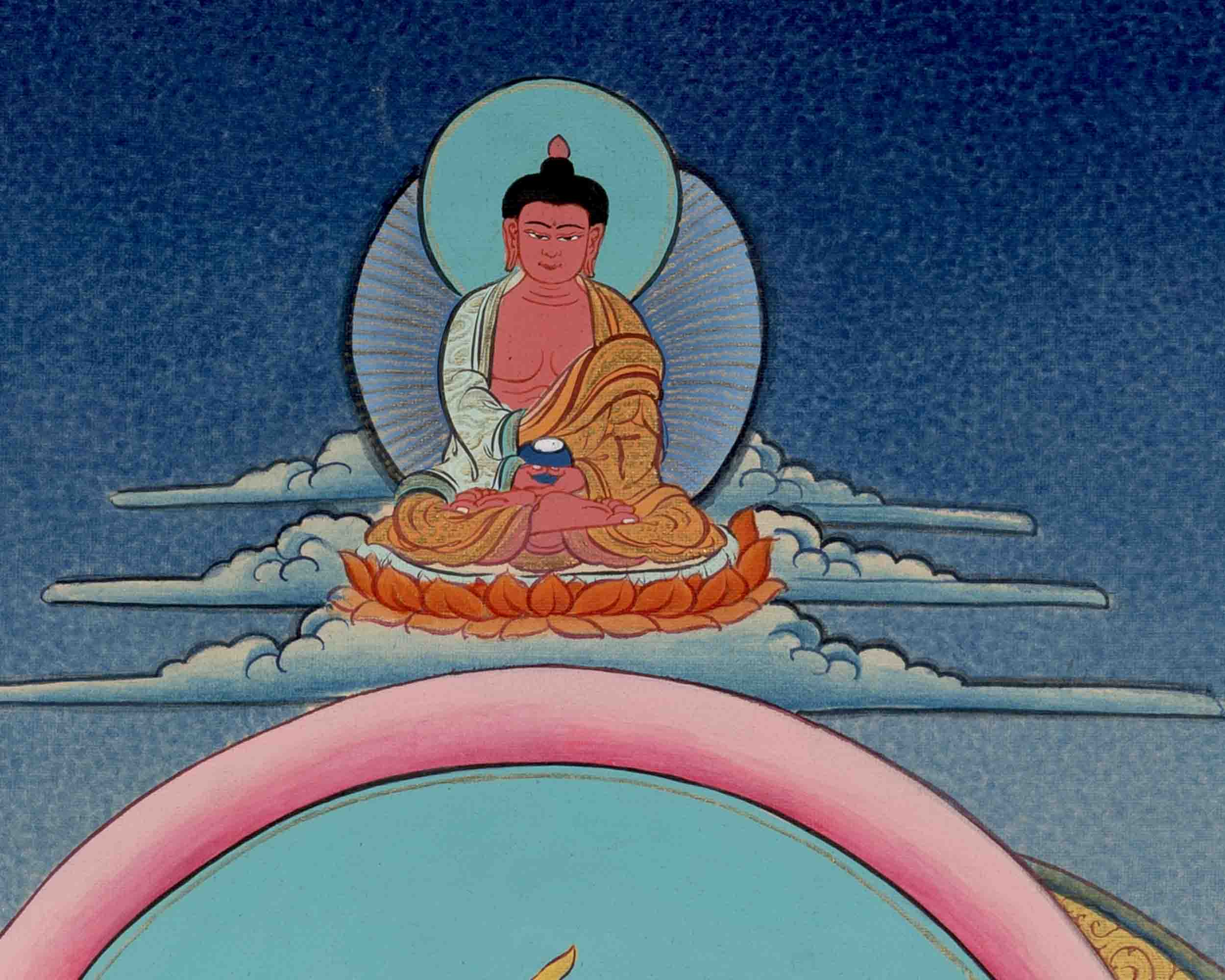 White Tara Thangka Painting | Religious Buddhist Art | Wall Decors