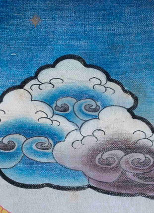 Avalokitesvara Chenresig Thangka | Oil Varnished Painting | Wall Decors