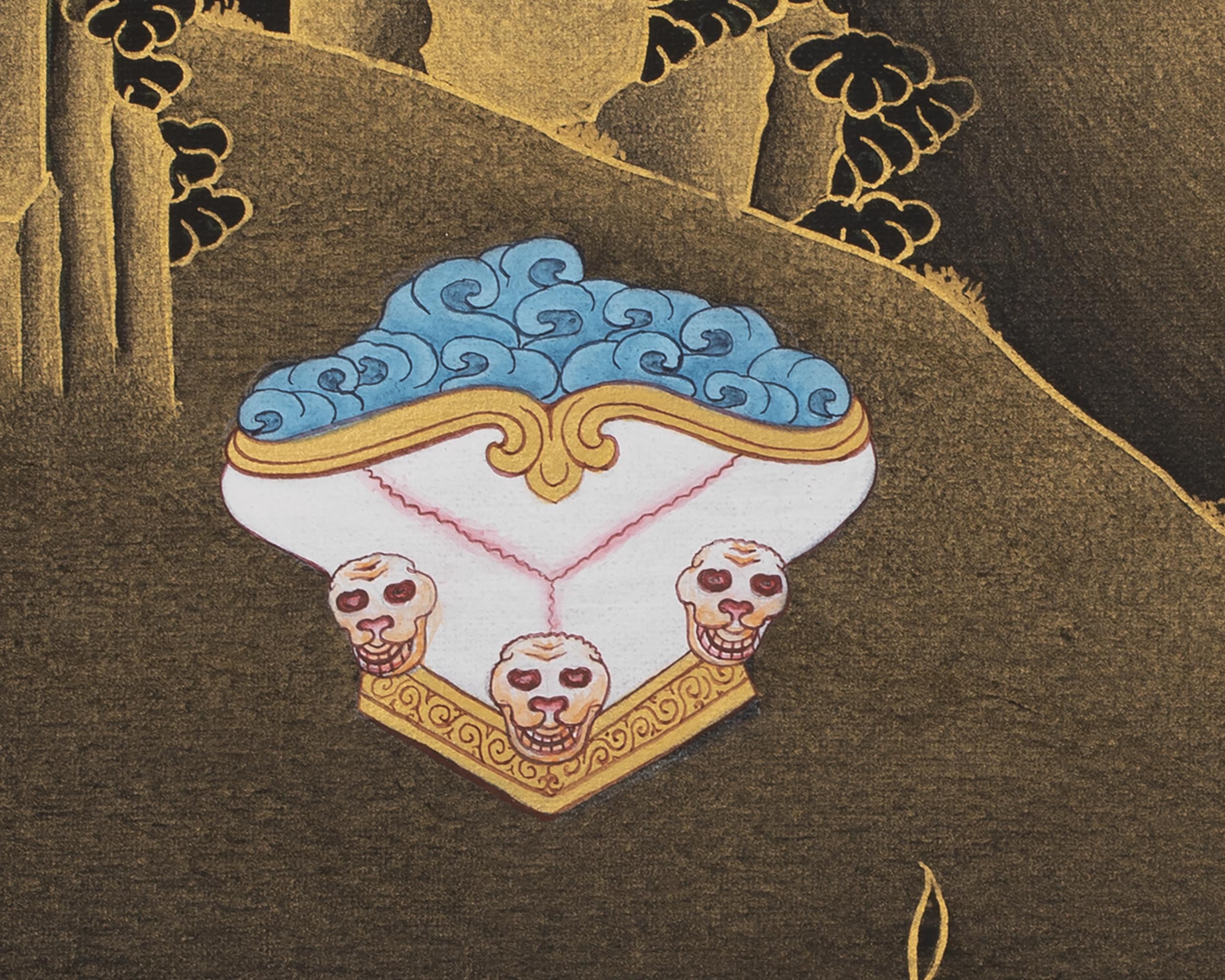 Vajrakilaya Thangka | Traditionally  Hand Painted Tibetan Thangka Painting