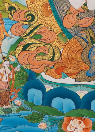 Avalokiteshvara Chenrezig Thangka | Hand-Painted Art Of The Bodhisattva Of Wisdom