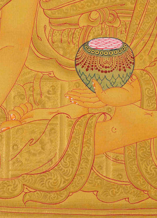 Shakyamuni Buddha Thangka Art | Traditional Painting | Wall Decors