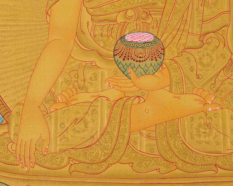 Shakyamuni Buddha Thangka Art | Traditional Painting | Wall Decors