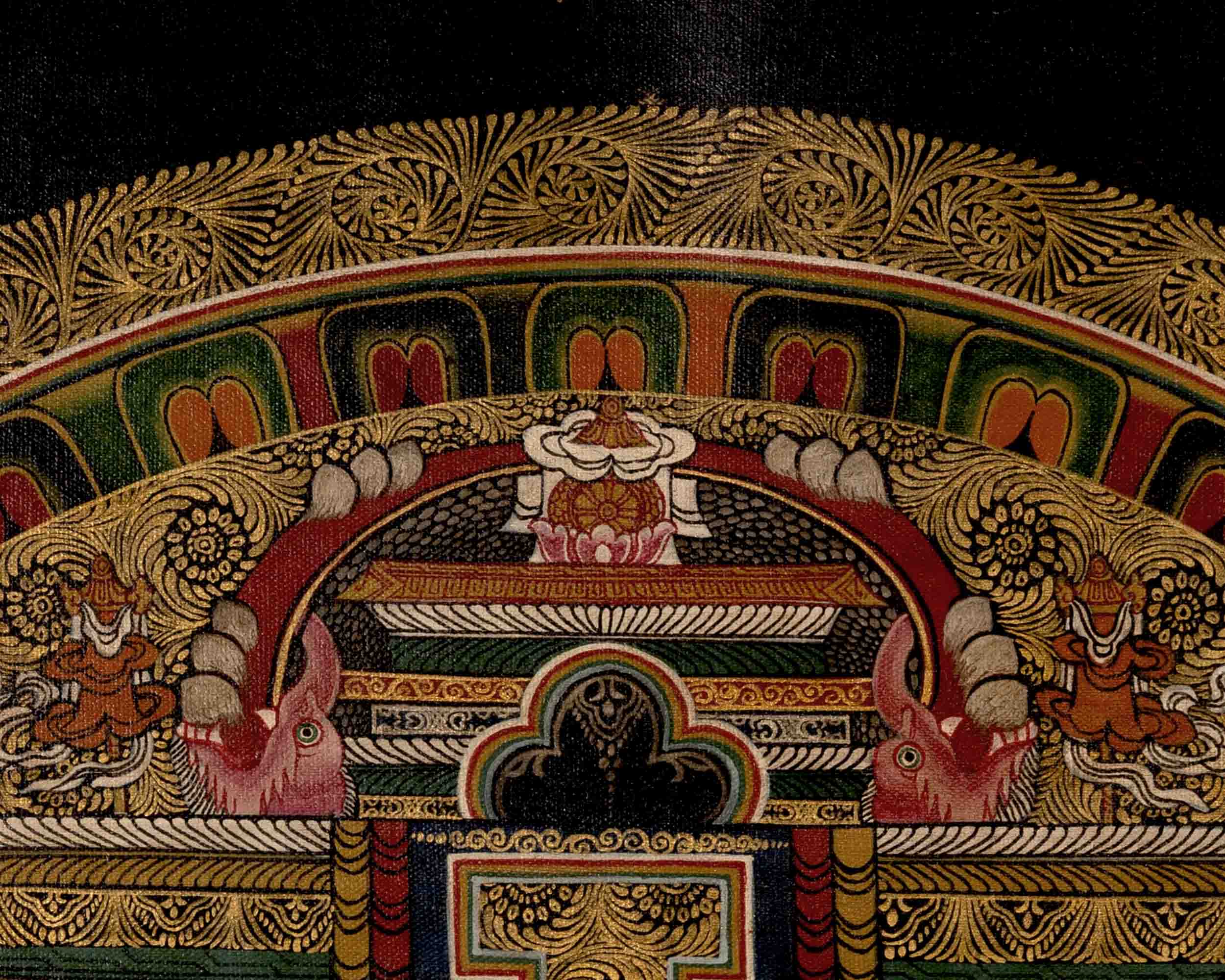 Shakyamuni Buddha Mandala | Tibetan Thangka | Wall Decors