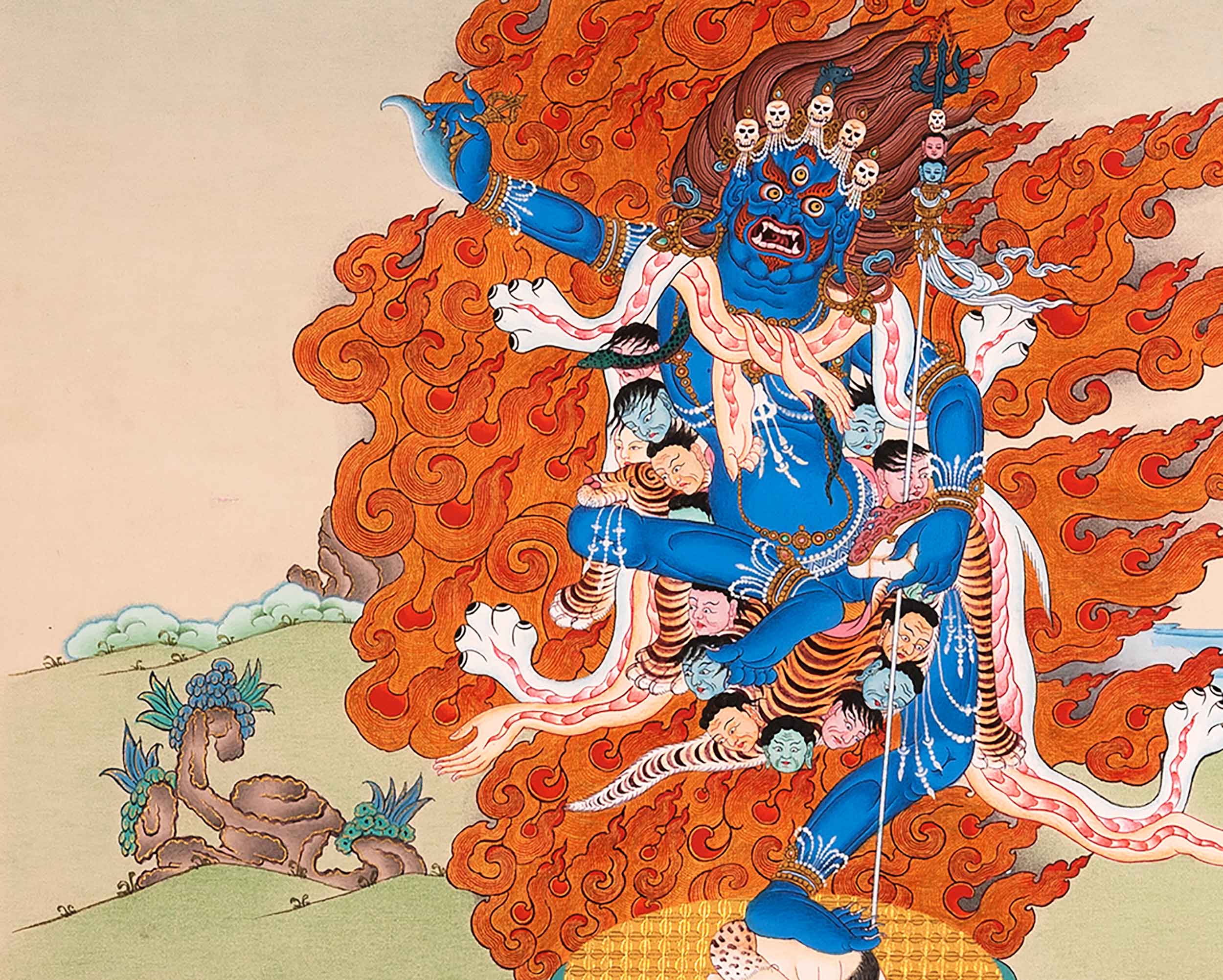 Troma Nagmo Sadhana Thangka | Tibetan Dakini Art On Cotton Canvas