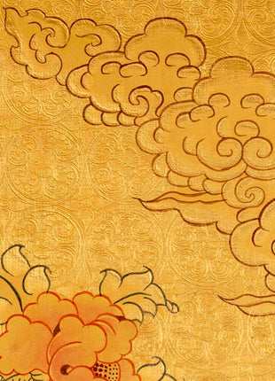 Full Gold Style Shakyamuni Buddha Thangka | Tibetan Buddhist Art