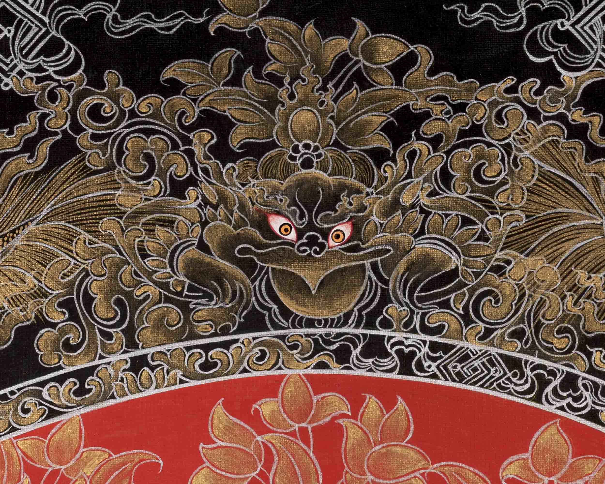 Bodhisattva Chenresig Thangka | Religious Buddhist Painting