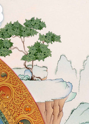 Guru Rinpoche Thangka | Tibetan Canvas Print