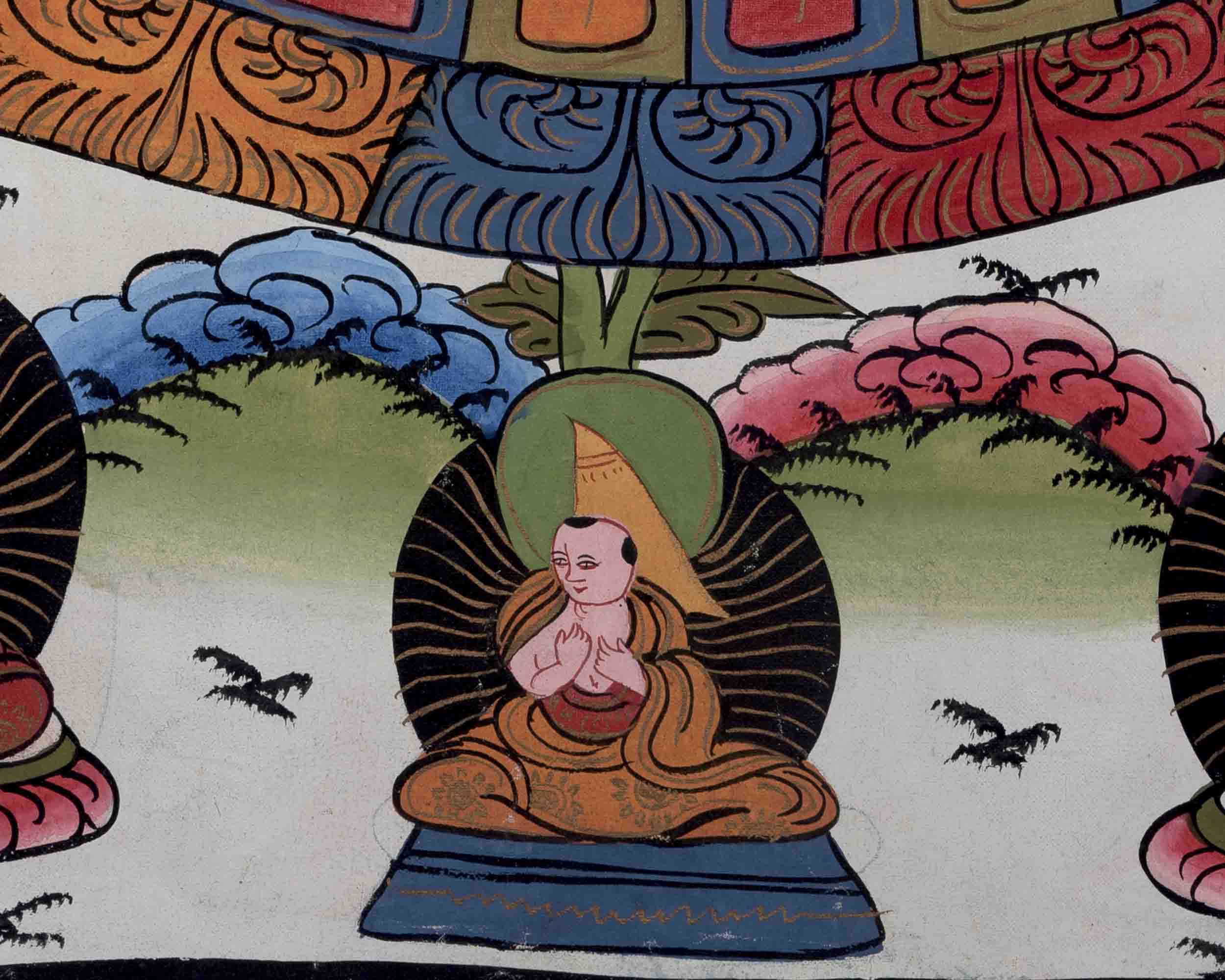 Three Mandala Thangka | Religious Buddhist Painting | Wall Decors