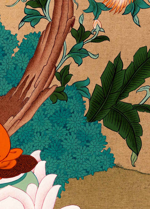 Shakyamuni Buddha Art, Tibetan Thangka Hand painted in Enlightenment Studio