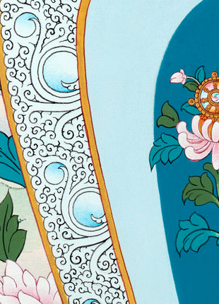 Maitreya Buddha Thangka | Tibetan Bodhisattva Art