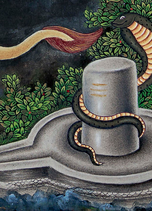Dancing Shiva Thangka Print | Wall Hanging Of Shivalingam | Gift Ideas