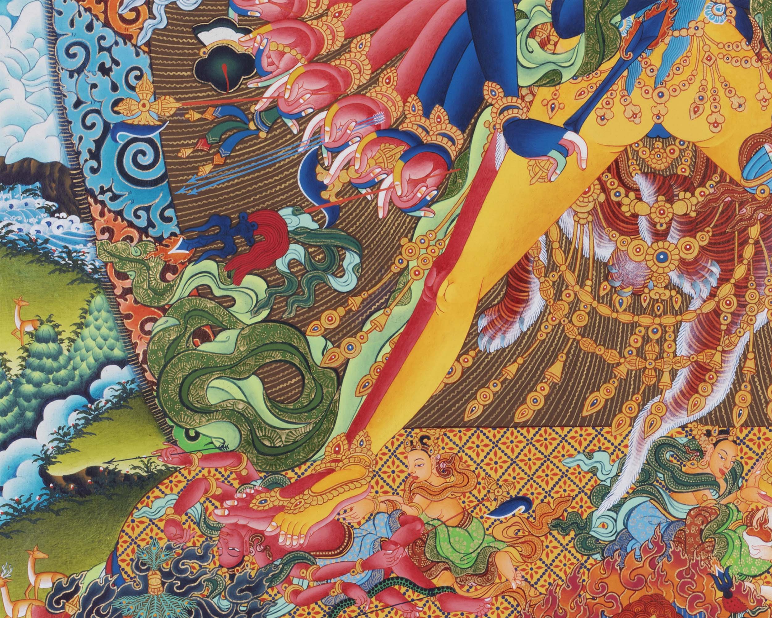 Yidam Kalachakra Thangka | Digital Print | Wall Decoration