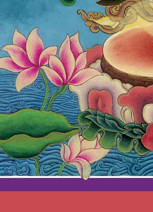 Tibetan Bodhisattva Padmapani Painting Print | Padmapani Lokeshwara Thangka Print