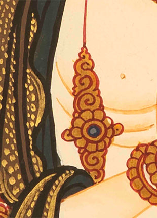 Chengrezig  Thangka Painting | Religious Tibetan Wall Art