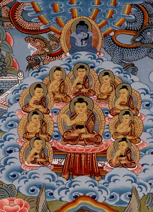 Gautam Buddha's Life Story | Religious Buddhist Thangka | Wall Decors