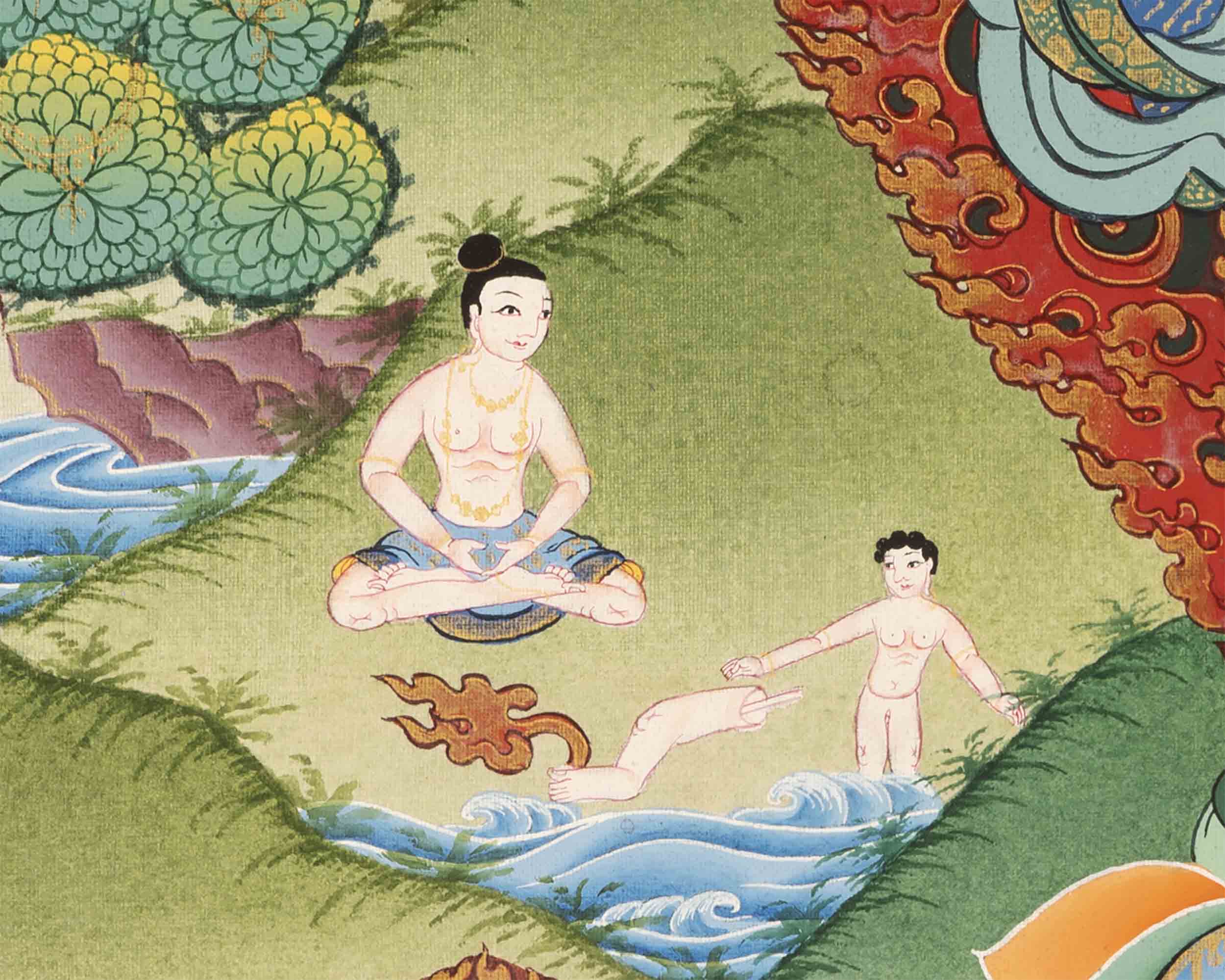 Vajravarahi Thangka | Traditional Buddhist Painting | Wall Hanging Decors