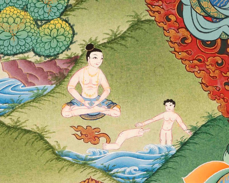 Vajravarahi Thangka | Traditional Buddhist Painting | Wall Hanging Decors