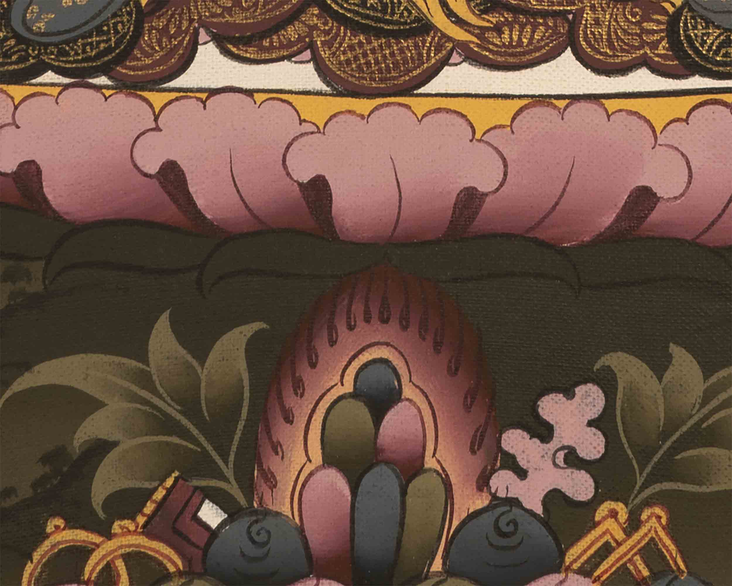 Buddhist Vajrasattva Thangka | Hand-Painted Tibetan Buddhist Thangka