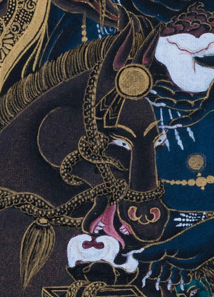 Traditional Art Of Buddhist Dakini Palden Lhamo Empowerment | Tibetan Glorious Goddess Mahakali Thangka
