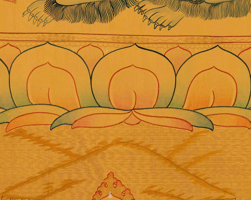 Original Namtose Thangka | Jambhala | Tibetan Buddhism Art